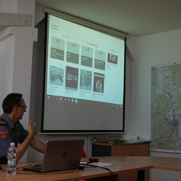 Presentation by local partner in Karlovac